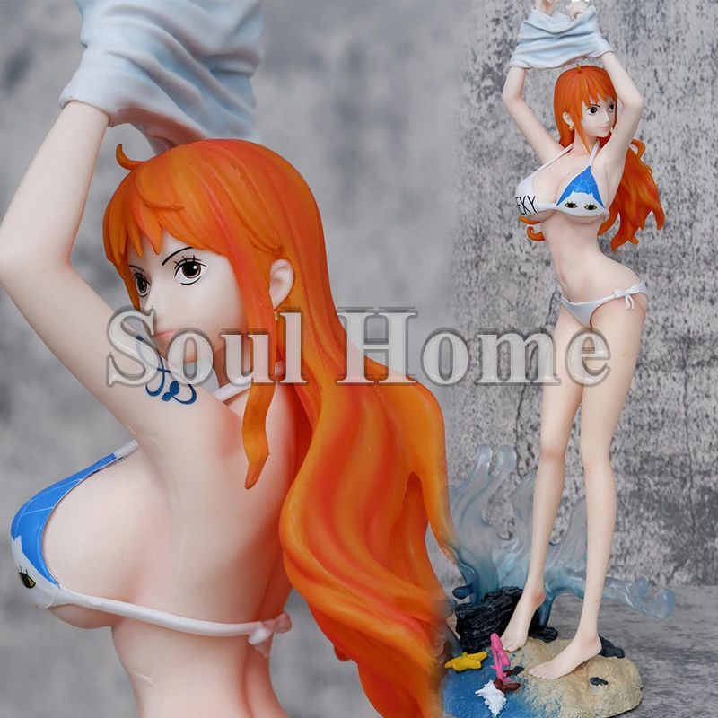 34CM Anime One Piece Nami Grandline Girls on Vacation Sexy Girl PVC Action - £18.21 GBP+