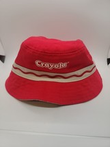 Crayola Red Bucket Hat Kids Youth Logo Reversable - £9.70 GBP