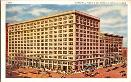 Vtg Postcard Marshall Field &amp; Co. Retail Store, Chicago IL. Postmarked 1947 - £5.03 GBP