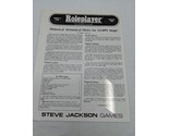 Roleplayer Number 13 The GURPS Newsletter February 1989 - $9.89