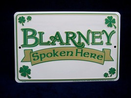 BLARNEY Spoken Here - *US MADE* Embossed Sign - Man Cave Garage Bar Wall... - £12.48 GBP