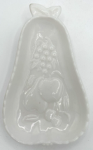 Vintage Hazel Atlas Milk Glass Pear Trinket Dish SKU U195 - £10.14 GBP