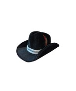United Hatters Cap &amp; Millinery Works Int Vintage Black Cowboy Corduroy S... - $29.97 CAD