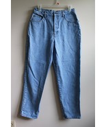 Vtg 90s Bill Blass 10 100% Cotton High Waist Taper Leg Mom Jeans - £23.90 GBP