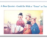Bamforth Comic Bass Quartet Men Drinking Could Do WIth Tenor UNP DB Post... - $6.88