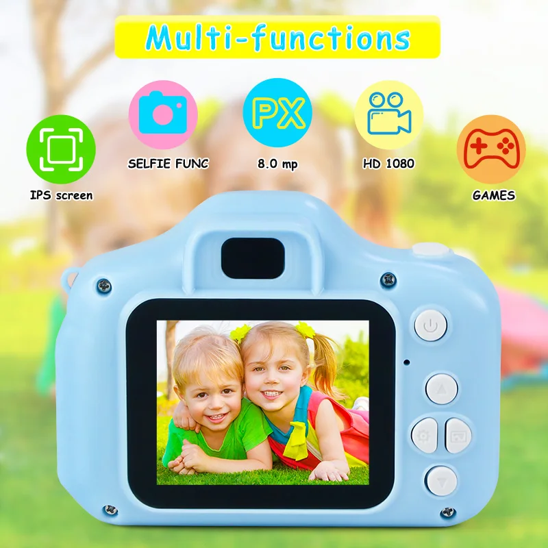 Kids Mini Cartoon Camera Toys with 32GB Memory Cards Reader HD Video Digital - £26.01 GBP+