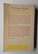 The Ring of Words An Anthology of Song Texts Philip L. Miller 1973 Paperback  - £7.77 GBP