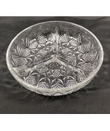 Vintage KIG Indonesia Round Devided 3 Section Clear Glass Relish Dish Nu... - £12.42 GBP