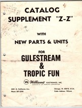 Gulfstream Tropic Fun Original Pinball Machine Parts Units Catalog Suppl... - £19.06 GBP