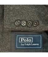 Polo Ralph Lauren Blazer Mens 42L Drop 6 Wool Gray 3/2 Roll Blue Label V... - £72.72 GBP