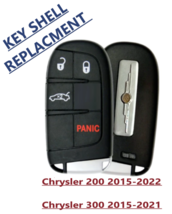 New Replacment Smart Key Shell For 2015 - 2022 Chrysler 200 300 M3M-40821302 - £7.50 GBP