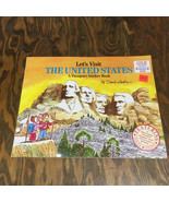 Vintage let&#39;s visit the United States a passport sticker book road trip ... - €17,02 EUR