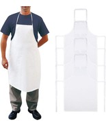 100pcs Disposable Plastic Waterproof Apron Barbecue Oil Protection Body ... - £105.05 GBP