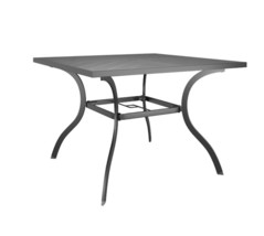 Style selections Outdoor Dining Patio Deck Table Metal Steel Black Umbrella - £83.87 GBP