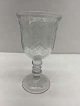 AVON Vintage Heart & Diamond Fostoria Loving Cup Perfumed Candleholder 1978  7" - $17.77