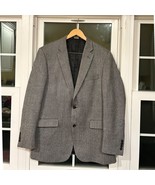 JOS A BANK mens Black white  wool HERRINGBONE sport coat suit jacket bla... - $49.51
