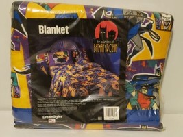 Vintage Adventures Of Batman And Robin Blanket Twin Full 1995 Sealed NEW... - $499.95