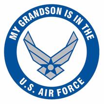 My Grandson is in The Air Force New Logo Decal - Veteran Owned Business - £3.42 GBP