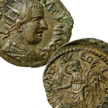 VALERIAN I. Thessalonika, Macedon mint. Victory XF Roman Coin Rare Moushmov 6863 - £141.07 GBP