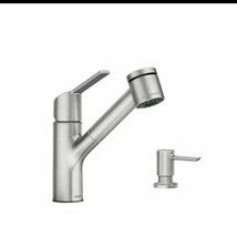 Single-Handle Pull-Out Sprayer Kitchen Faucet with Power Clean in Stainless - $2,073.07 MXN