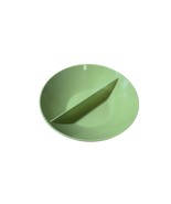 Melmac Mallo Belle Green Serving Bowl Divided Melamine 8.5 in diameter - $10.88