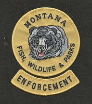 Game Warden Wildlife Officer Embroidered Patch - Montana - £15.72 GBP