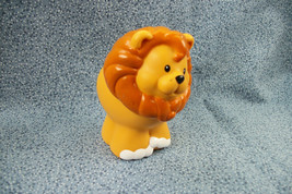 Little People Fisher Price 2001 Mattel Light Orange Lion w/ Orange Mane 2 3/4" - £1.45 GBP
