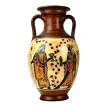 Ancient Greek Vase Amphora Goddess Athena &amp; Aphrodite &amp; God Dionysus 10.24 in - £85.95 GBP