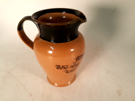 Antique Royal Doulton Motto Jug, &quot;Bitter Must Be The Cup&quot; 6.5&quot; T - £28.71 GBP