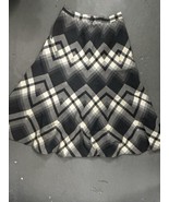 Vintage Highland Queen Wool Skirt A-Line Argyle-Inspired Geometric Pattern - €42,65 EUR