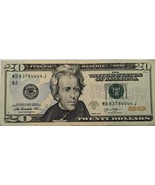 Fancy Serial Number 2013 US$20 4-of-a-Kind Together MB 83784444 J - $40.68 CAD