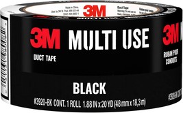 3M Multi-Use Colored Duct Tape, Black with Strong Adhesive and Water-Res... - $19.57
