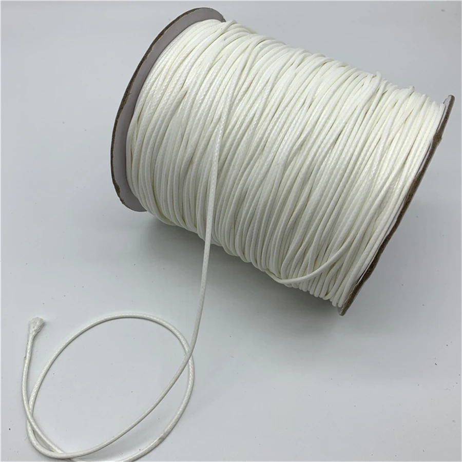 Sporting 0.5mm 0.8mm 1mm 1.5mm 2mm Waxed Cotton Cord Waxed Thread Cord String SA - £23.37 GBP