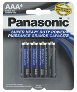 Panasonic  AAA 4-Pack Super Heavy Duty Batteries (2 packs 8 batteries to... - £6.42 GBP