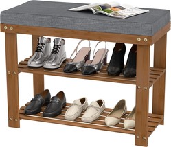 Domax Shoe Rack Bench For Entryway Bench With Shoe Storage Front Door Shoe Bench - £58.33 GBP