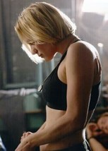 Katee Sackhoff wears dog tags &amp; black bra top Battlestar Galactica 5x7 photo - $7.99