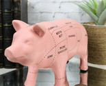 Small Ceramic Country Farmhouse Pig Swine Pork Butcher Chart Piggy Coin ... - $23.99