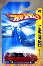 2008 Hot Wheels #29 New Models &#39;70 PONTIAC GTO Dark Red Variant Chrome Base w5Sp - £7.83 GBP