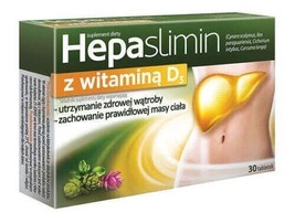 Hepaslimin with vitamin D3, 30 tablets digestion , slimming , liver - $27.95