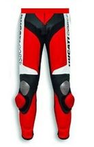 DUCATI COURSE BIKER  MOTORCYCLE LEATHER ARMOURED TROUSER MOTORBIKE LEATH... - £140.18 GBP