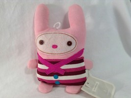 Old Navy Seriously Doll Plush Stuffed Animal Toy Pink Striped Stripe 7 in Tall  - £6.33 GBP