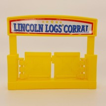 Lincoln Logs Knotty Pine Farm Yellow Corral Gate Replacement Piece Part ... - $4.45