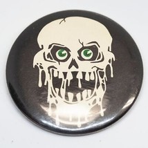 Vintage PinBack Drooling Skull TWT 1981 Button Badge - £11.86 GBP