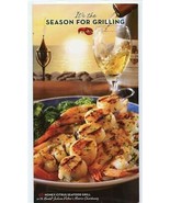Red Lobster Restaurant It&#39;s the Season for Grilling Menu 2008 - £14.08 GBP