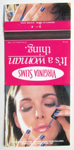 Virginia Slims - 1996 Woman Nail Polish Tobacco Ad 30 Strike Matchbook Cover - £1.17 GBP