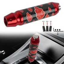 14CM JDM Cloud Red Aluminum + Carbon Fiber Automatic Car Gear Shift Knob - $20.88