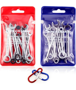 Mini Metric &amp; SAE Wrench Set | Open &amp; Box End with Pouches &amp; Key Chains - $472.54 MXN