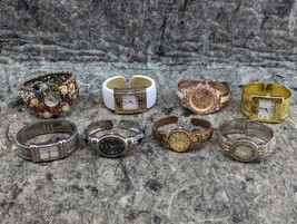 Lot of 8 Bangle Wrist Style Watches - Premier Designs, Studio, Vivani  (A2) - £19.13 GBP