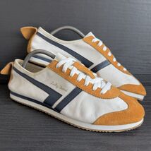 Vintage Lucky Brand Retro Racer Running Shoe Sneaker Sz 9.5 Tan Suede Mi... - $49.45