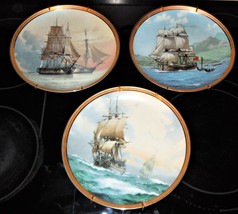 The Great Ships Of The Golden Age Of Sail Franklin Mint 3 Plates Ltd. 1st Ed. - £39.30 GBP